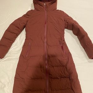 lululemon sleet street long jacket size4
